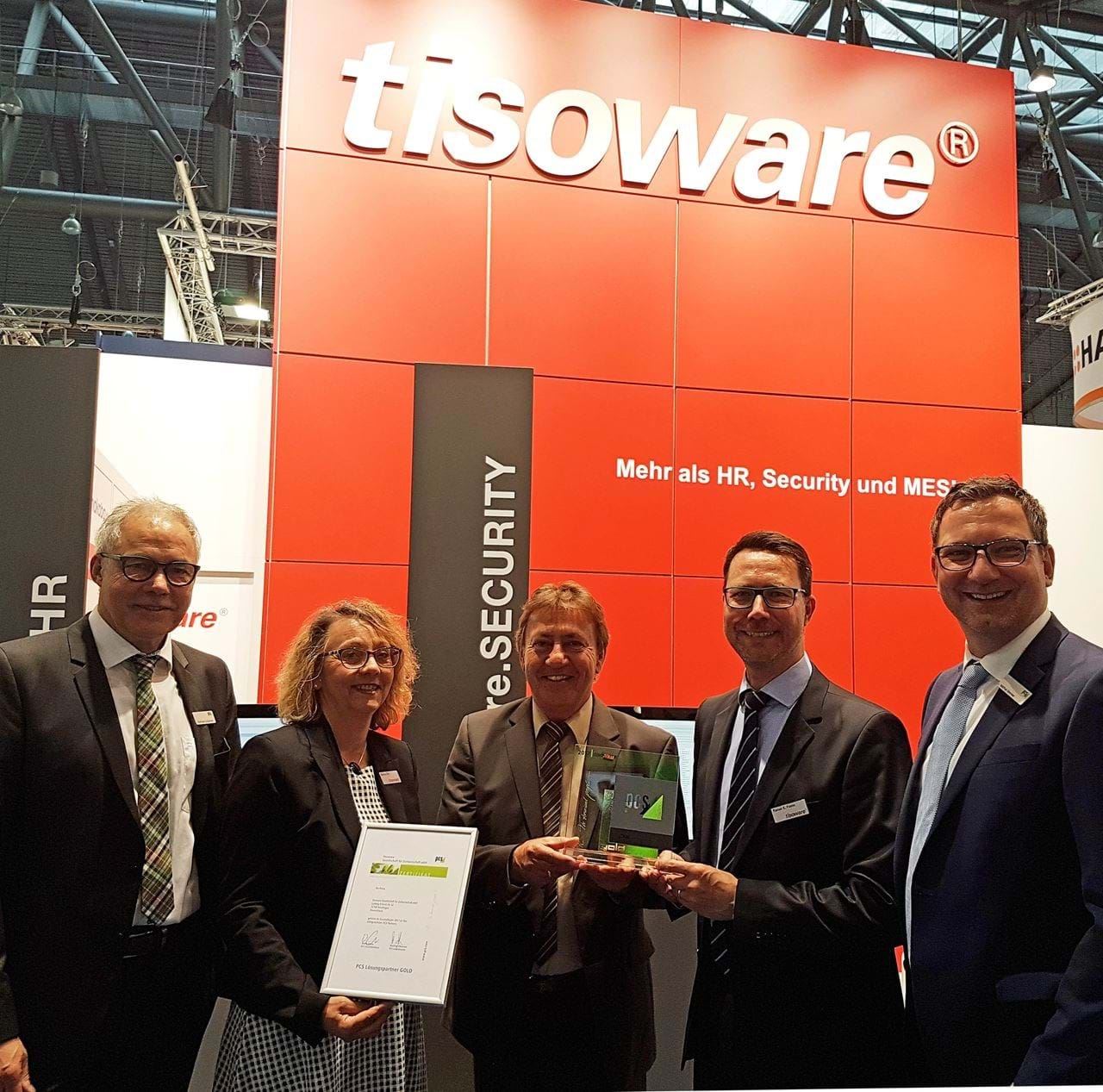 tisoware als Goldpartner von PCS auf der Zukunft Personal Süd ausgezeichnet