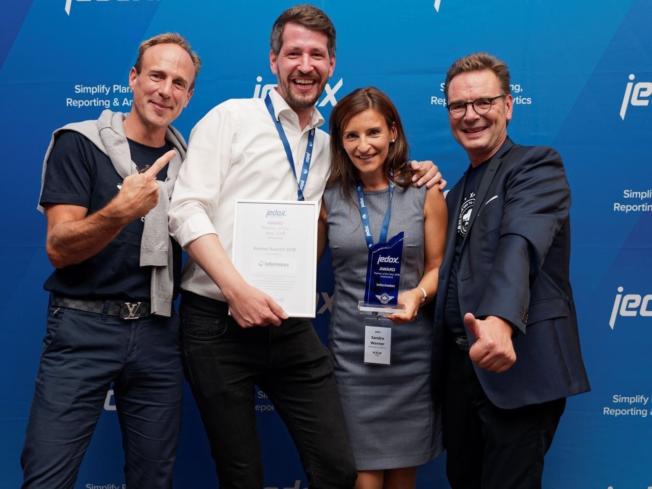 Informatec ist Jedox «Partner of the Year 2018 Switzerland»
