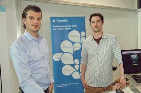Die beiden Gründer von Frontify